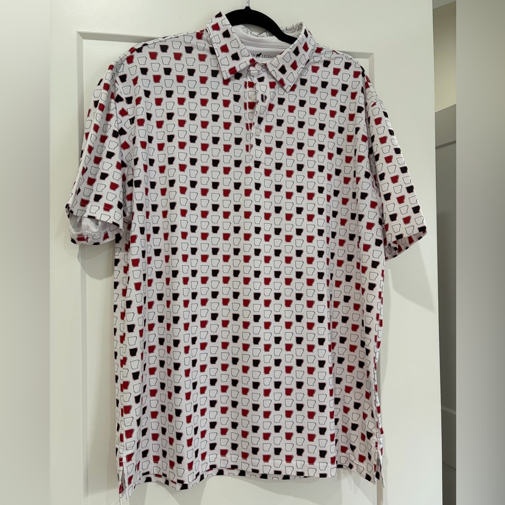 Men’s Horn Legend Short-Sleeve Polo Shirt - Arkansas
